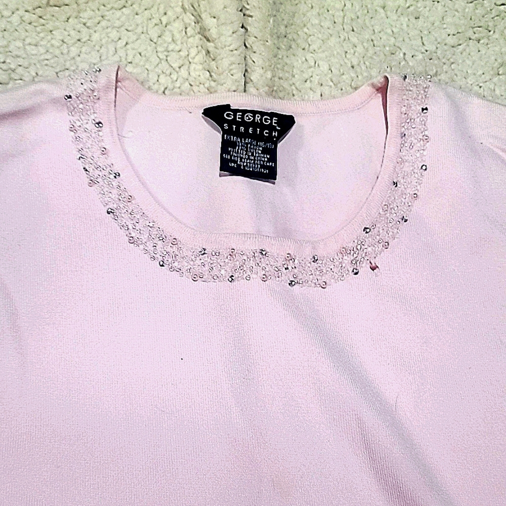 Women's Plus 14/18 Stretch Lavender Sleeveless Top